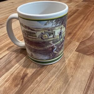 John Deere Moline Illinois Tractor Farm Scene Collectible Mug